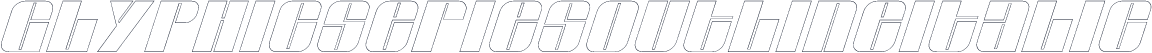 GlyphicSeriesOutlineItalic