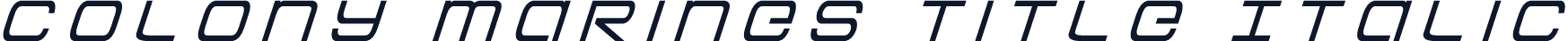 Colony Marines Title Italic