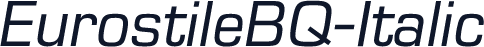 EurostileBQ-Italic