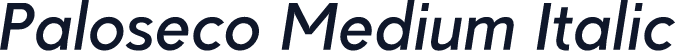 Paloseco Medium Italic