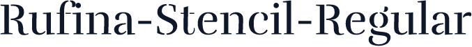 ☞Rufina-Stencil-Regular