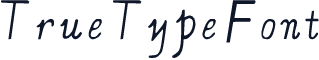 True Type Font4