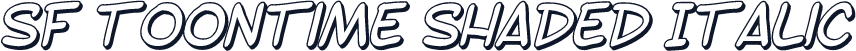 SF Toontime Shaded Italic