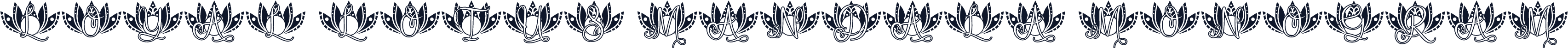 Loyal Lotus Mandala Monogram