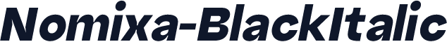 Nomixa-BlackItalic