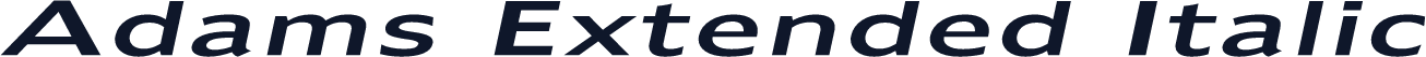 Adams Extended Italic