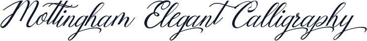 Mottingham Elegant Calligraphy