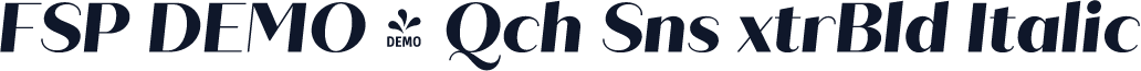 FSP DEMO - Qch Sns xtrBld Italic