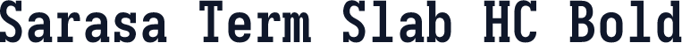 Sarasa Term Slab HC Bold