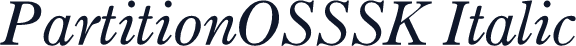 PartitionOSSSK Italic