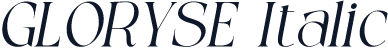 GLORYSE Italic