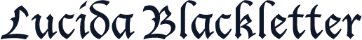 Lucida Blackletter