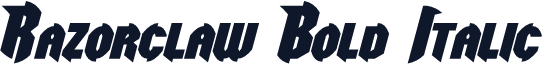 Razorclaw Bold Italic