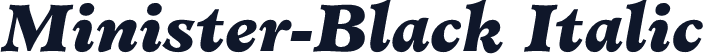 Minister-Black Italic