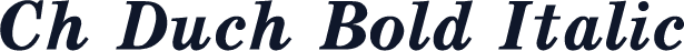 Ch Duch Bold Italic