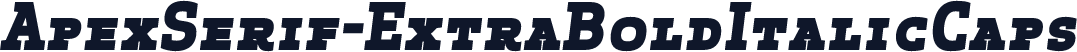 ApexSerif-ExtraBoldItalicCaps
