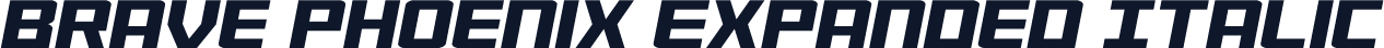 Brave Phoenix Expanded Italic