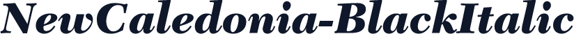 NewCaledonia-BlackItalic
