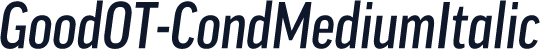 GoodOT-CondMediumItalic