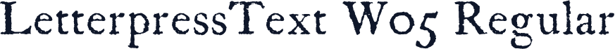 LetterpressText W05 Regular