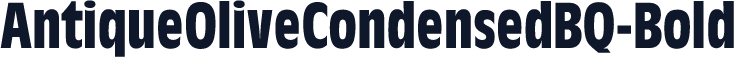 AntiqueOliveCondensedBQ-Bold