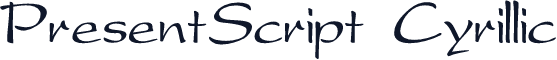 PresentScript Cyrillic