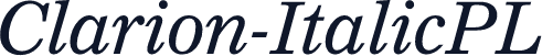 Clarion-ItalicPL