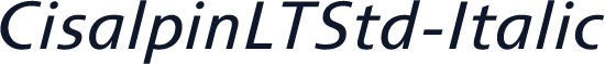 CisalpinLTStd-Italic