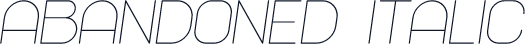 Abandoned Italic