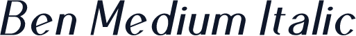 Ben Medium Italic