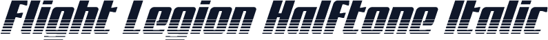 Flight Legion Halftone Italic