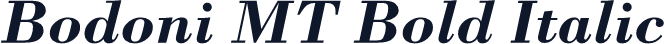 Bodoni MT Bold Italic