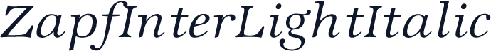 ZapfInterLightItalic