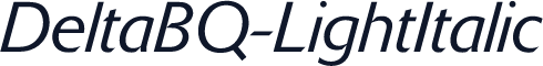 DeltaBQ-LightItalic