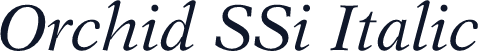 Orchid SSi Italic