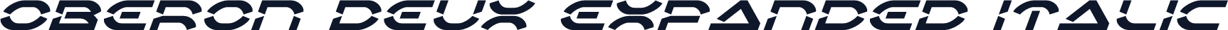 Oberon Deux Expanded Italic