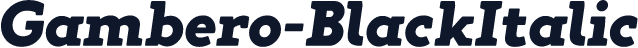 Gambero-BlackItalic