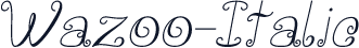 Wazoo-Italic