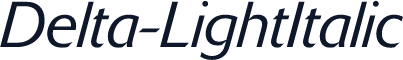 Delta-LightItalic