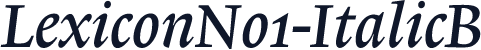 LexiconNo1-ItalicB