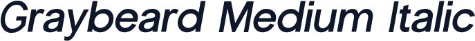 Graybeard Medium Italic