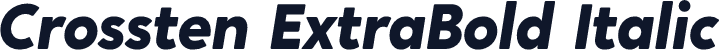 Crossten ExtraBold Italic