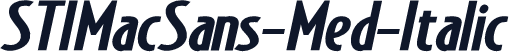 STIMacSans-Med-Italic