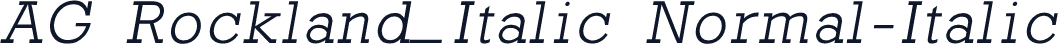 AG Rockland_Italic Normal-Italic