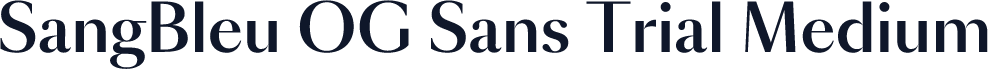 SangBleu OG Sans Trial Medium
