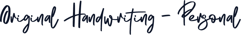 Original Handwriting - Personal