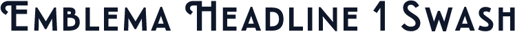 Emblema Headline 1 Swash