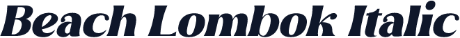 Beach Lombok Italic