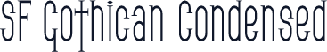 SF Gothican Condensed