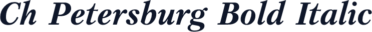 Ch Petersburg Bold Italic